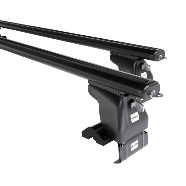 Portbagaj de bază pentru plafonul mașinii pentru: Nissan Juke mk I (F15) SUV (2010-2019) - negru - fără elemente de montaj - aluminiu