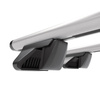 Portbagaj de bază pentru plafonul mașinii pentru: Fiat Qubo Dubita (2008-2020) - argintiu - Șine - aluminiu