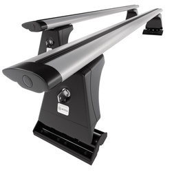 Portbagaj de bază pentru plafonul mașinii pentru: Citroen C5 Berlină (2008-2017) - argintiu - puncte de montare - aluminiu