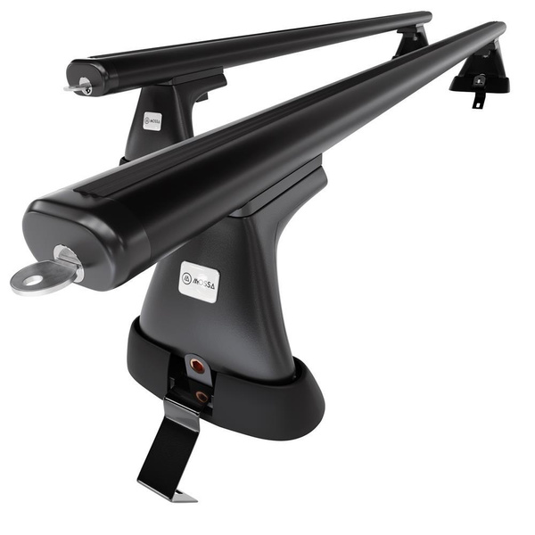 Portbagaj de bază pentru plafonul mașinii pentru: Ford Focus C-Max Hatchback (2011-2019) - negru - fără elemente de montaj - aluminiu