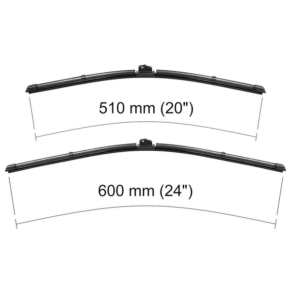 Ștergătoare auto de parbriz pentru Audi Q5 8R SUV (11.2008-2016) - lamele plete