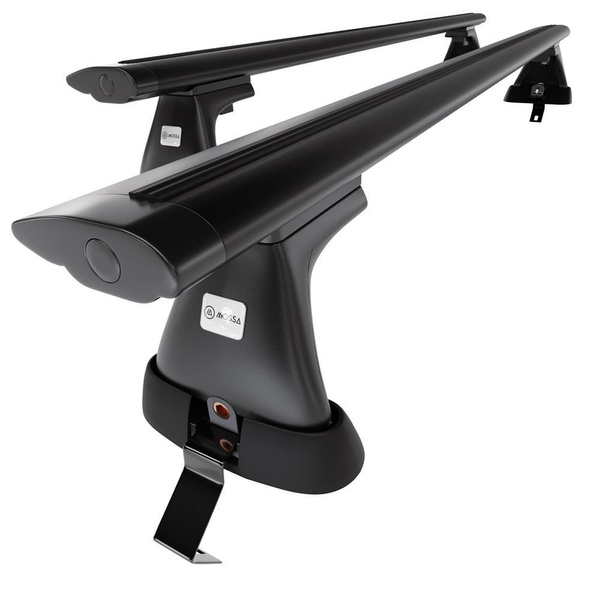 Portbagaj de bază pentru plafonul mașinii pentru: Ford C-Max mk II Monovolum (2010-2015) - negru - fără elemente de montaj - aluminiu