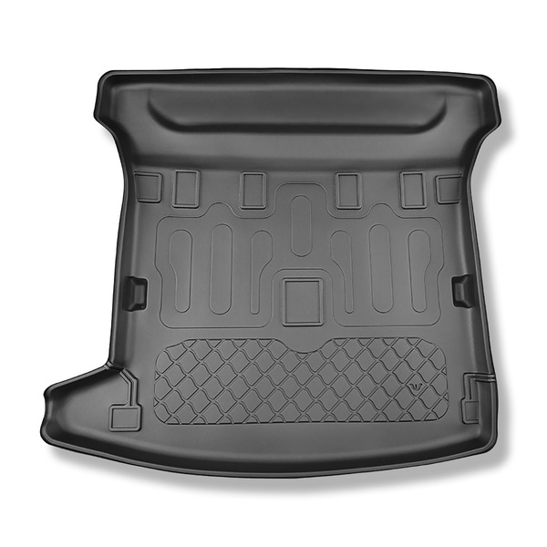 Tăviță pentru portbagaj auto: Dacia Jogger Combi (03.2022-....) - 5/7 locuri (posibilitatea de a decupa orificii pentru scaunele de pe al treilea rând)