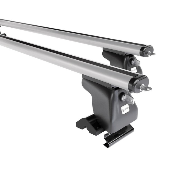 Portbagaj de bază pentru plafonul mașinii pentru: Nissan Terrano R20 mk II SUV (2003-2006) - argintiu - fără elemente de montaj - aluminiu