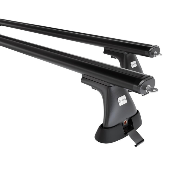 Portbagaj de bază pentru plafonul mașinii pentru: Toyota Hiace Van (2007-2012) - negru - puncte de montare - aluminiu