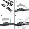 Ștergătoare auto de parbriz pentru BMW Seria 7 F01, F02, F04, G11, G12 Limuzină (11.2008-....) - lamele plete