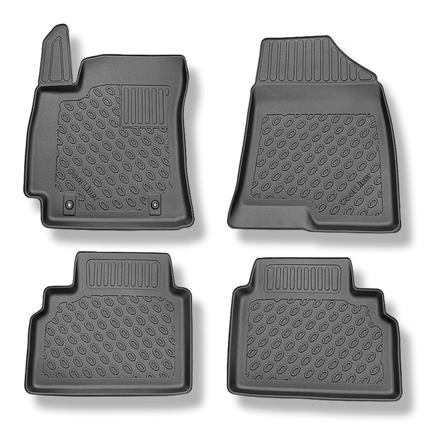 Covorașe TPE pe măsură: Hyundai Kona II SUV (04.2023-....) - nu pentru versiunea electrică; de asemenea cu tracțiune Hybrid