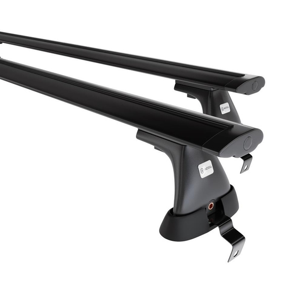 Portbagaj de bază pentru plafonul mașinii pentru: Alfa Romeo Giulietta Hatchback (2010-2020) - negru - fără elemente de montaj - aluminiu