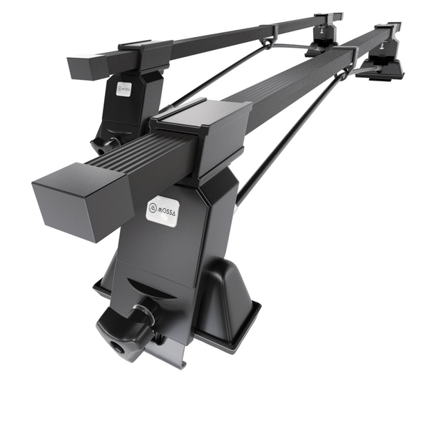 Portbagaj de bază pentru plafonul mașinii pentru: Opel Astra G mk II Hatchback (1998-2009) - negru - puncte de montare - oțel