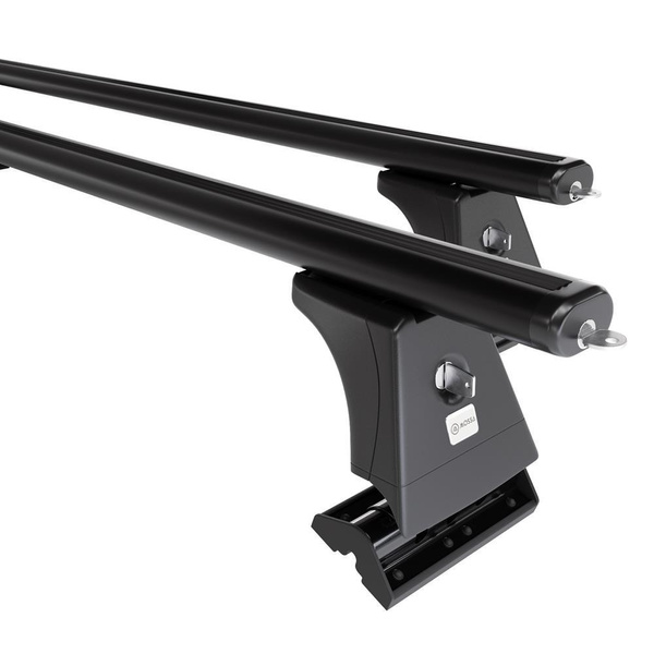 Portbagaj de bază pentru plafonul mașinii pentru: BMW Seria 5 F10 Limuzină (2010-2017) - negru - puncte de montare - aluminiu