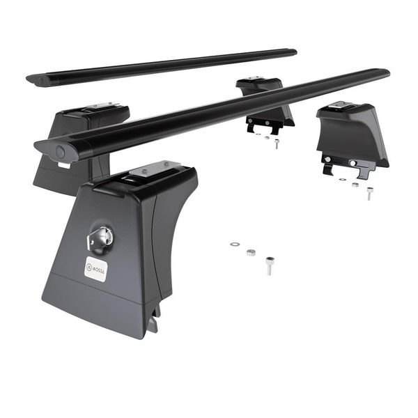 Portbagaj de bază pentru plafonul mașinii pentru: Opel Combo Van (2002-2011) - negru - puncte de montare - aluminiu