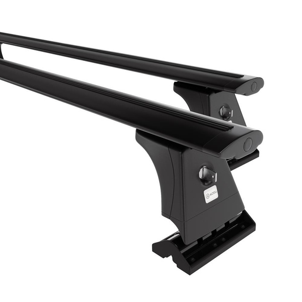 Portbagaj de bază pentru plafonul mașinii pentru: Peugeot 3008 SUV (2009-2016) - negru - puncte de montare - aluminiu