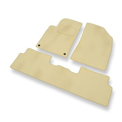 Covorașe auto din catifea pentru: Peugeot 508 Liftback, Berlină, SW (2011-2017) - bej