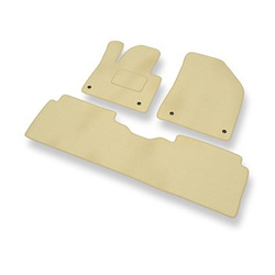 Covorașe auto din catifea pentru: Citroen C5 III Berlină, Tourer (2008-2017) - bej