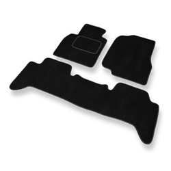 Covorașe auto din catifea pentru: Toyota Land Cruiser J100 SUV (1998-2007) - negru