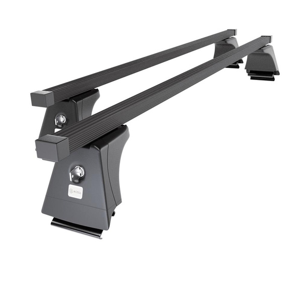 Portbagaj de bază pentru plafonul mașinii pentru: Volvo XC60 SUV (2008-2017) - negru - șine integrate - oțel