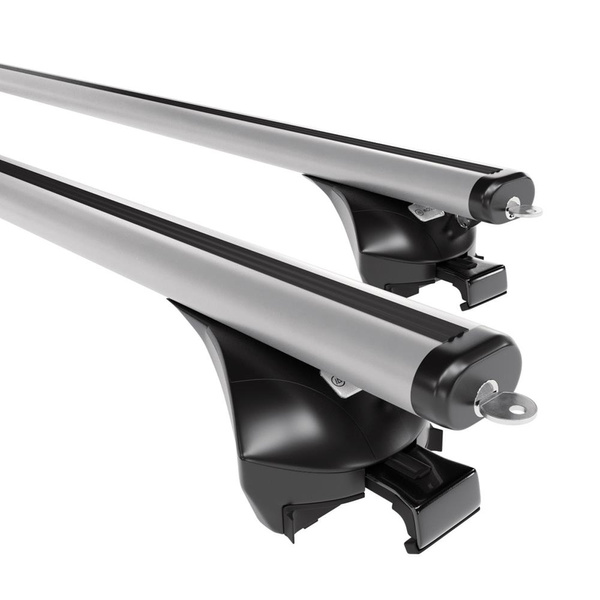 Portbagaj de bază pentru plafonul mașinii pentru: Seat Ateca SUV (2016-....) - argintiu - Șine - aluminiu