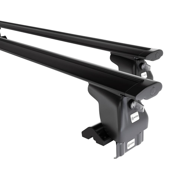 Portbagaj de bază pentru plafonul mașinii pentru: Hyundai Getz Hatchback (2005-2011) - negru - fără elemente de montaj - aluminiu