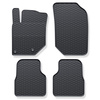 Covorașe auto din cauciuc: Peugeot 2008 II SUV (2019-....) - Negru - 4 buc.