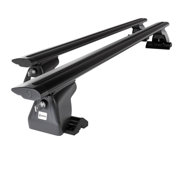 Portbagaj de bază pentru plafonul mașinii pentru: Renault Espace mk IV Dubita (2003-2014) - negru - Profilul T - aluminiu