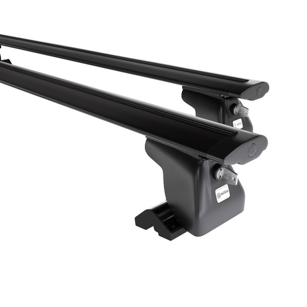 Portbagaj de bază pentru plafonul mașinii pentru: Ford Galaxy Dubita (2006-2009) - negru - Profilul T - aluminiu