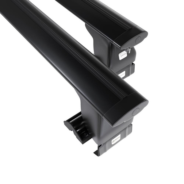 Portbagaj de bază pentru plafonul mașinii pentru: Kia Spectra Hatchback (2004-2009) - negru - fără elemente de montaj - aluminiu