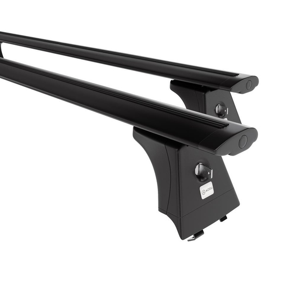 Portbagaj de bază pentru plafonul mașinii pentru: Hyundai i40 Combi (2015-2018) - negru - șine integrate - aluminiu