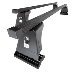 Portbagaj de bază pentru plafonul mașinii pentru: Citroen C4 Picasso mk I Dubita (2007-2013) - negru - puncte de montare - oțel