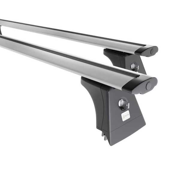 Portbagaj de bază pentru plafonul mașinii pentru: Chevrolet Orlando Dubita (2011-2018) - argintiu - puncte de montare - aluminiu