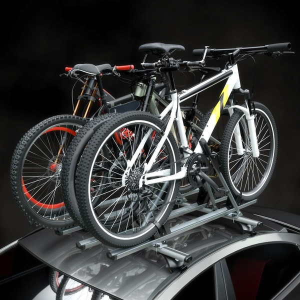 Suport plafon pentru biciclete, suport de biciclete pe plafon cu cheie, cu bară de aluminiu - 4xM-17