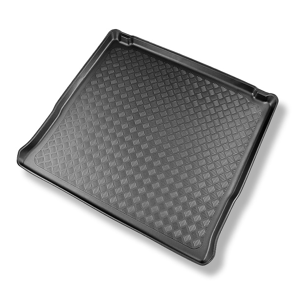 Tăviță pentru portbagaj auto: Renault Trafic III Van (09.2014-....) - versiunea long; versiunea pentru pasageri (combi/tour); în spatele celui de-al treilea rând de scaune; scaune neglisante, fixate pe cârlige