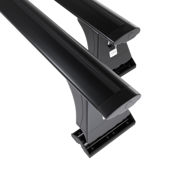 Portbagaj de bază pentru plafonul mașinii pentru: Citroen Berlingo mk II Van (2008-2018) - negru - puncte de montare - aluminiu