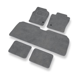 Covorașe auto din catifea pentru: Toyota Previa II Dubita (2000-2006) - gri