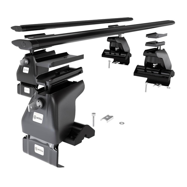 Portbagaj de bază pentru plafonul mașinii pentru: Seat Mii Hatchback (2012-2019) - negru - fără elemente de montaj - aluminiu