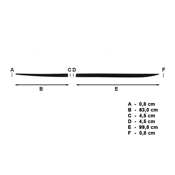 Mulaje laterale pentru mașină: Suzuki Vitara SUV (2015-....) - (lungimea lamelelor: 998mm; 630mm)