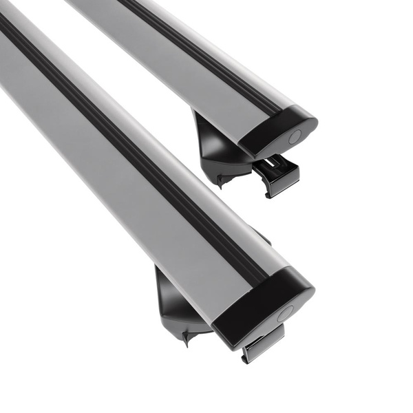 Portbagaj de bază pentru plafonul mașinii pentru: Citroen C4 Aircross SUV (2012-2017) - argintiu - șine integrate - aluminiu