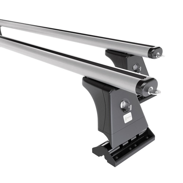 Portbagaj de bază pentru plafonul mașinii pentru: Peugeot 5008 Dubita (2009-2017) - argintiu - puncte de montare - aluminiu