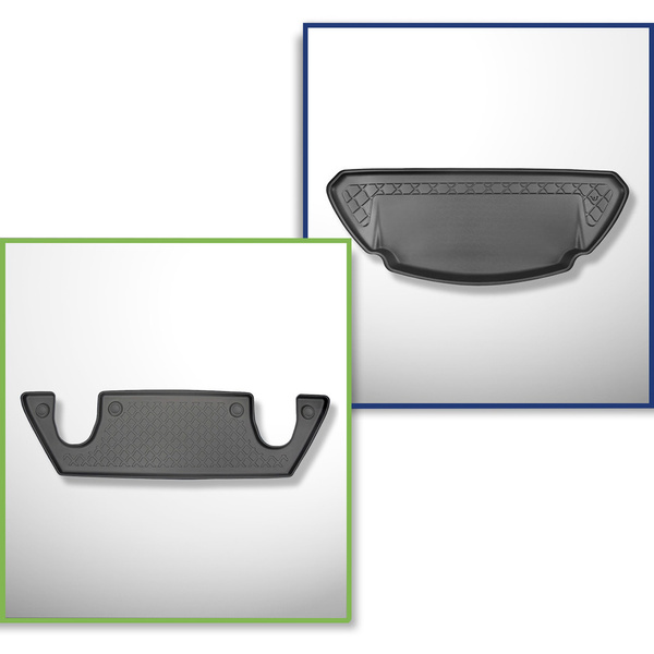 Set cu tăvița pentru portbagaj și covorașe auto TPE pentru: Tesla Model X SUV (10.2016-12.2020)