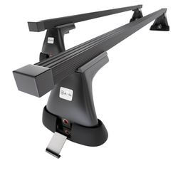 Portbagaj de bază pentru plafonul mașinii pentru: Peugeot Partner mk I Van (1997-2002) - negru - puncte de montare - oțel