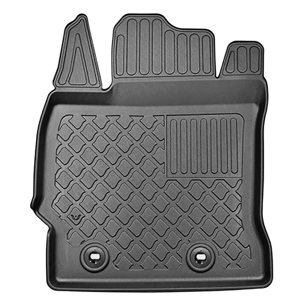 Set cu tăvița pentru portbagaj și covorașe auto TPE pentru: Toyota Auris II Touring Sports (07.2013-12.2018) - portbagaj inferior; fără podea dublă a portbagajului; de asemenea cu tracțiune Hybrid