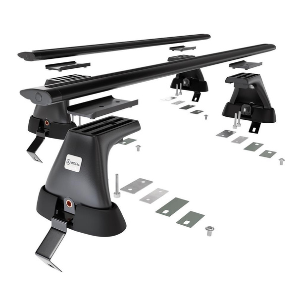 Portbagaj de bază pentru plafonul mașinii pentru: Opel Astra K mk V Sports Tourer (2016-2022) - negru - fără elemente de montaj - aluminiu