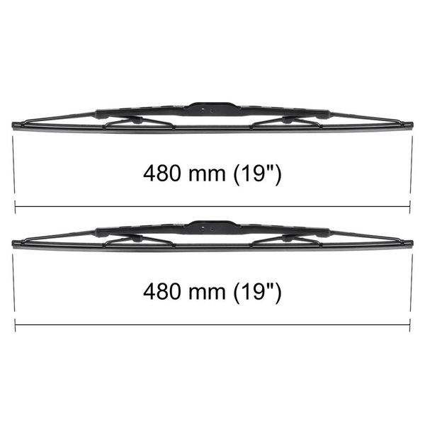 Ștergătoare auto de parbriz pentru Nissan Navara II Pick-Up (1997-2004) - lamele standard