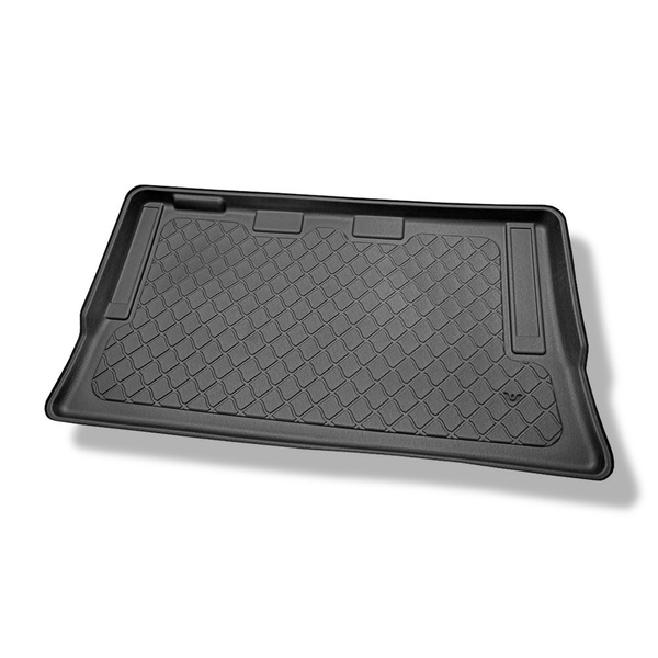 Tăviță pentru portbagaj auto: Mercedes-Benz Clasa V W447 Van (06.2014-....) - versiunea lungă (ampatament 3.200 mm, lungimea autovehiculului 5140 mm); în spatele celui de-al treilea rând de scaune; fără compartimentul de bagaje divizat