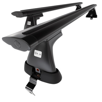 Portbagaj de bază pentru plafonul mașinii pentru: Alfa Romeo Giulietta Hatchback (2010-2020) - negru - fără elemente de montaj - aluminiu