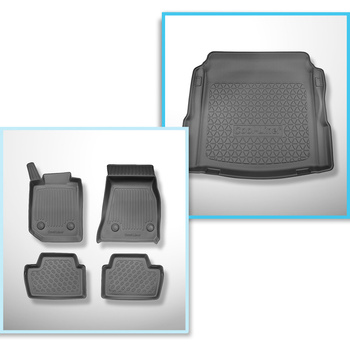 Set cu tăvița pentru portbagaj și covorașe auto TPE pentru: BMW Seria 2 G42, G87 Coupé (01.2022-....)