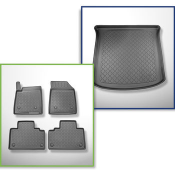 Set cu tăvița pentru portbagaj și covorașe auto TPE pentru: Maxus Mifa 6 SUV (2023-....) - 5 locuri