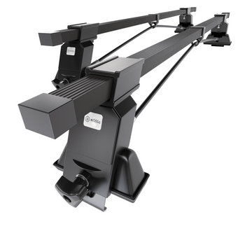 Portbagaj de bază pentru plafonul mașinii pentru: Daewoo Nexia Hatchback (1995-2006) - negru - puncte de montare - oțel