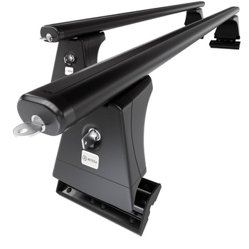 Portbagaj de bază pentru plafonul mașinii pentru: BMW Seria 5 F10 Limuzină (2010-2017) - negru - puncte de montare - aluminiu