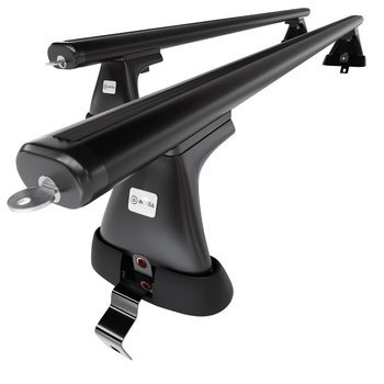 Portbagaj de bază pentru plafonul mașinii pentru: Alfa Romeo Giulietta Hatchback (2010-2020) - negru - fără elemente de montaj - aluminiu