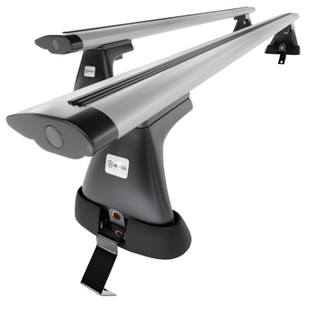 Portbagaj de bază pentru plafonul mașinii pentru: Opel Astra K mk V Sports Tourer (2016-2022) - argintiu - fără elemente de montaj - aluminiu